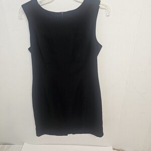 WOMENS JUANSILK NEW YORK SIZE 12 FORM FITTING BLACK DRESS